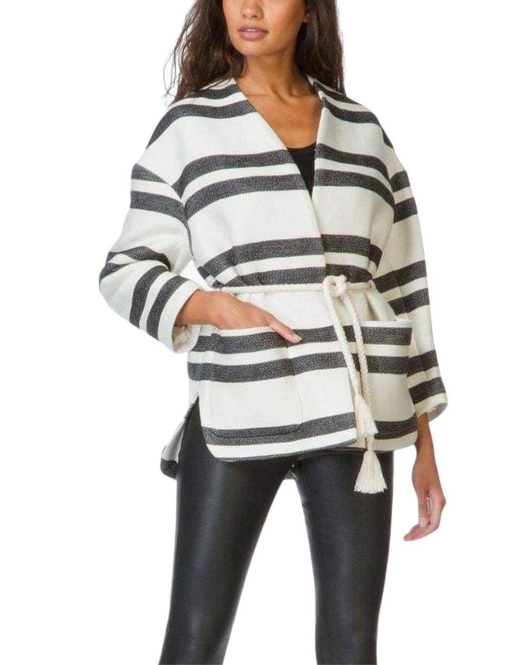 Filippa K White Ellie Belt Cotton Blend Jacket