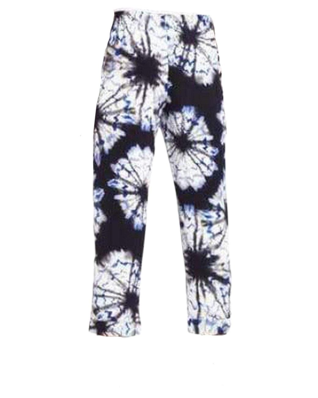 BCBGMAXAZRIA Blue Easy Silk Trouser Pants