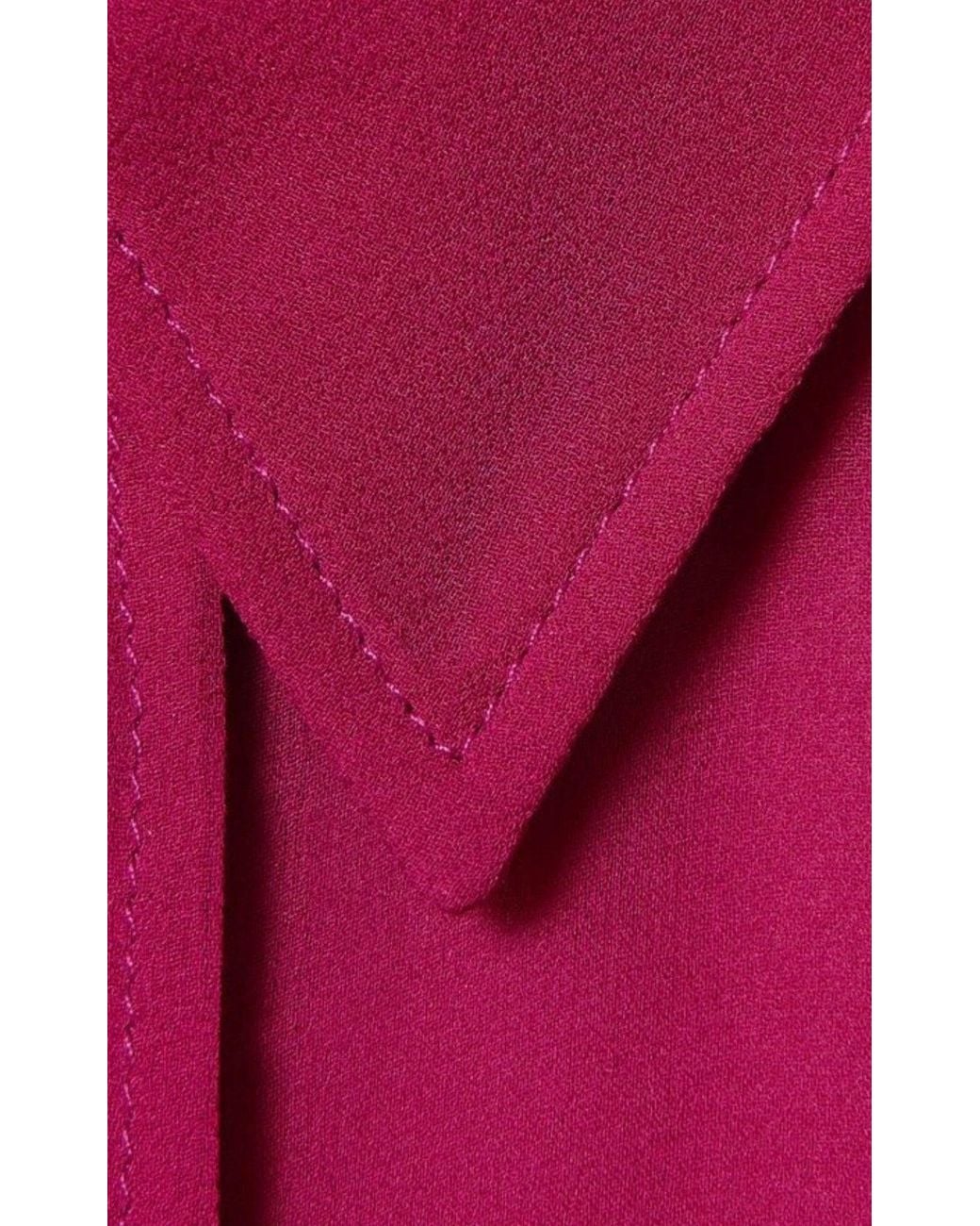 Gucci Purple Fuchsia Silk Maxi Shirt Dress