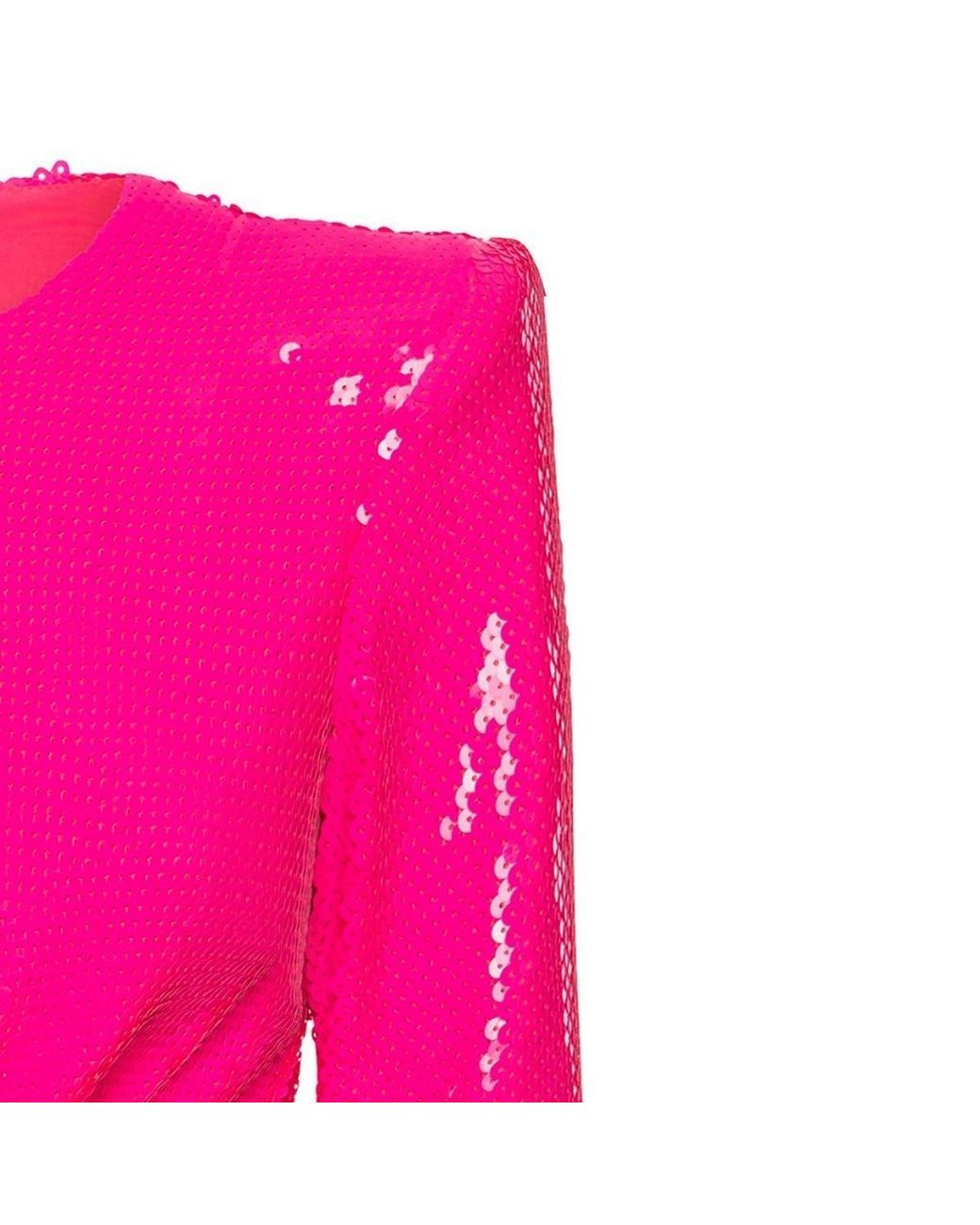 Alex Perry Pink Jade Sequin-embellished Structured Mini Dress