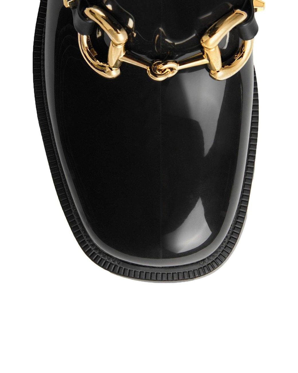 Gucci Black Horsebit - Detailed Heeled Rubber Rain Boots