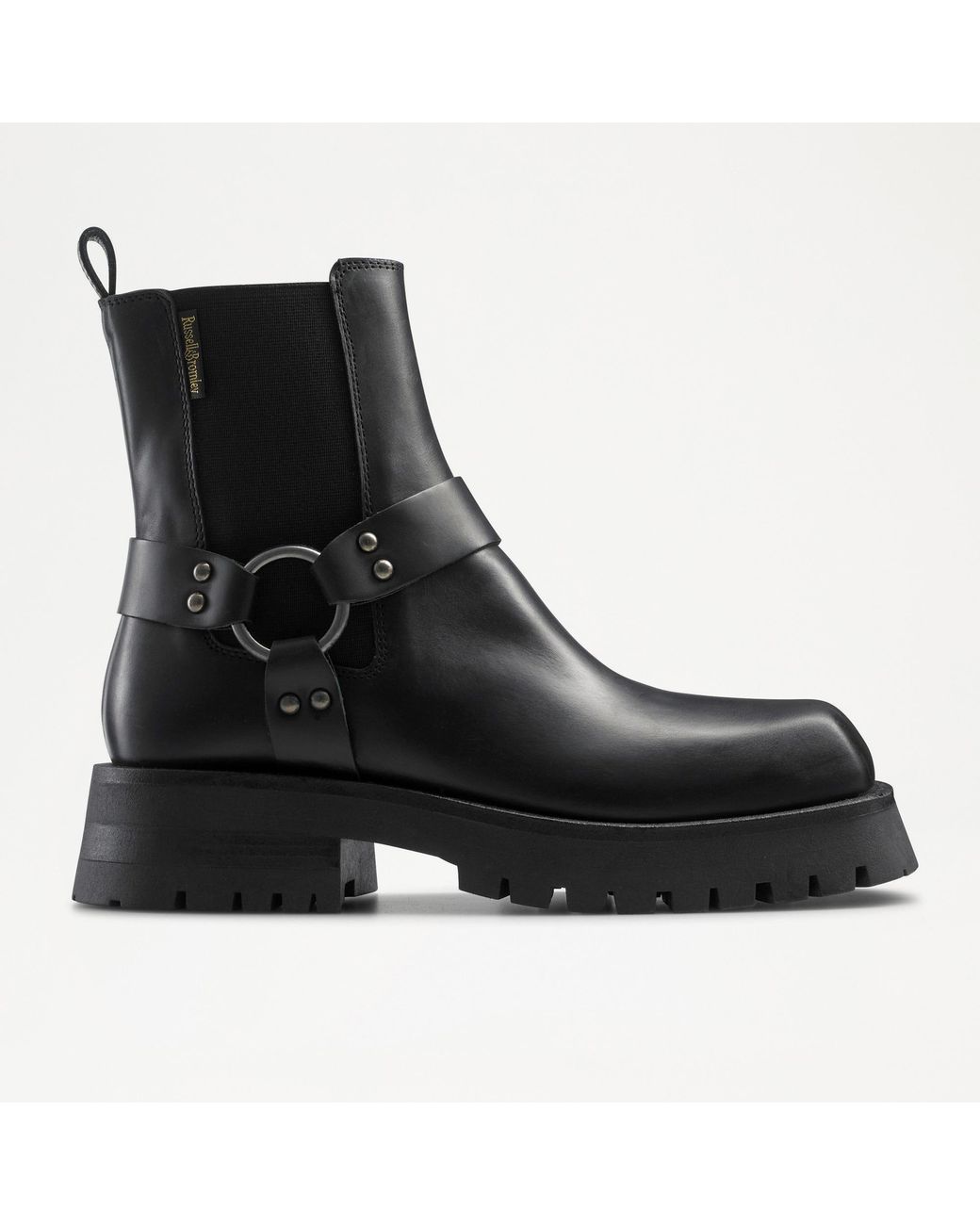 Russell and bromley outlet biker boots