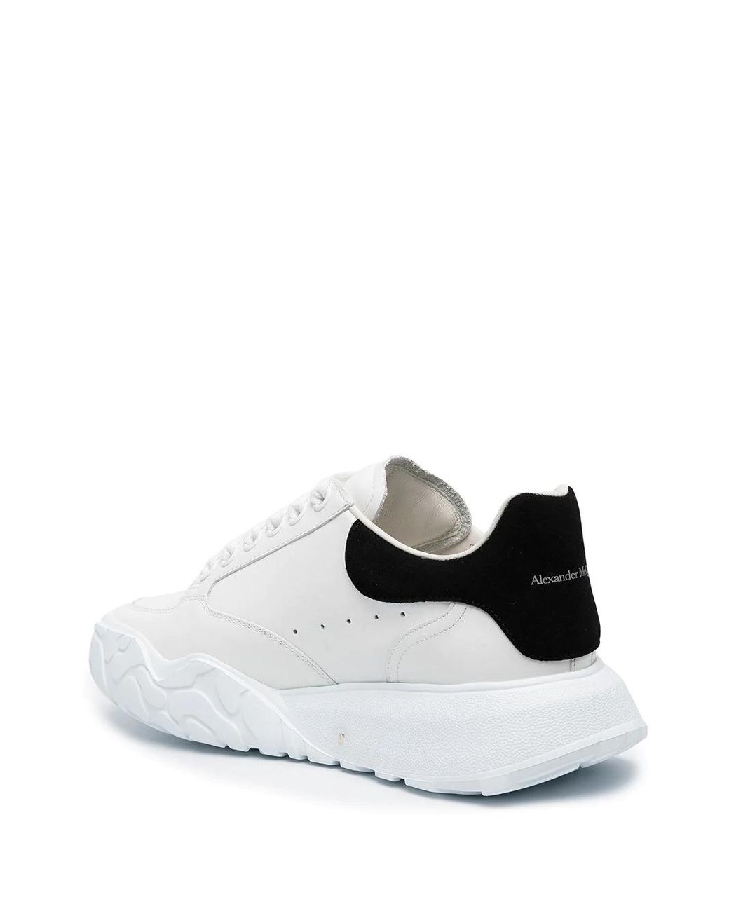 Sneakers Trainer Court Oversize BiancheAlexander McQueen in Pelle di colore Bianco Donna Scarpe da Sneaker da Sneaker basse 