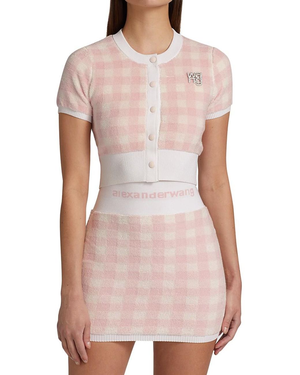 T By Alexander Wang Gingham Crystal 