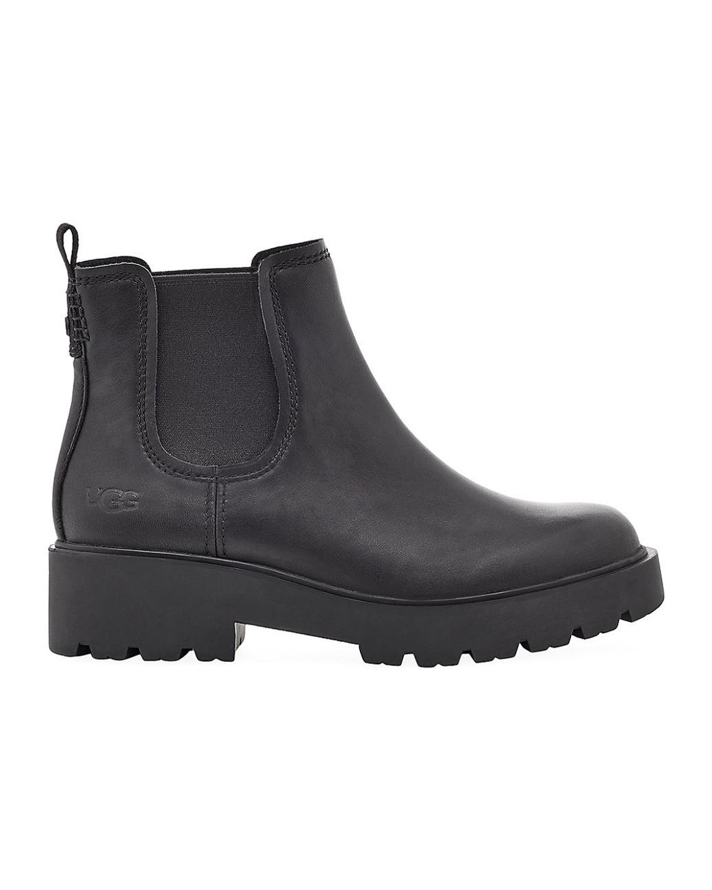 UGG Markstrum Leather Chelsea Boots in Black - Lyst