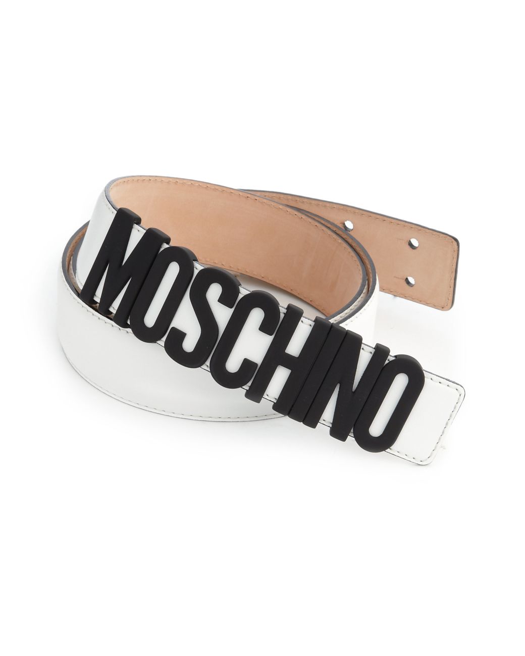moschino tape belt
