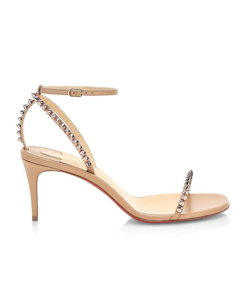 Christian Louboutin So Me Spike Leather Sandals | Lyst
