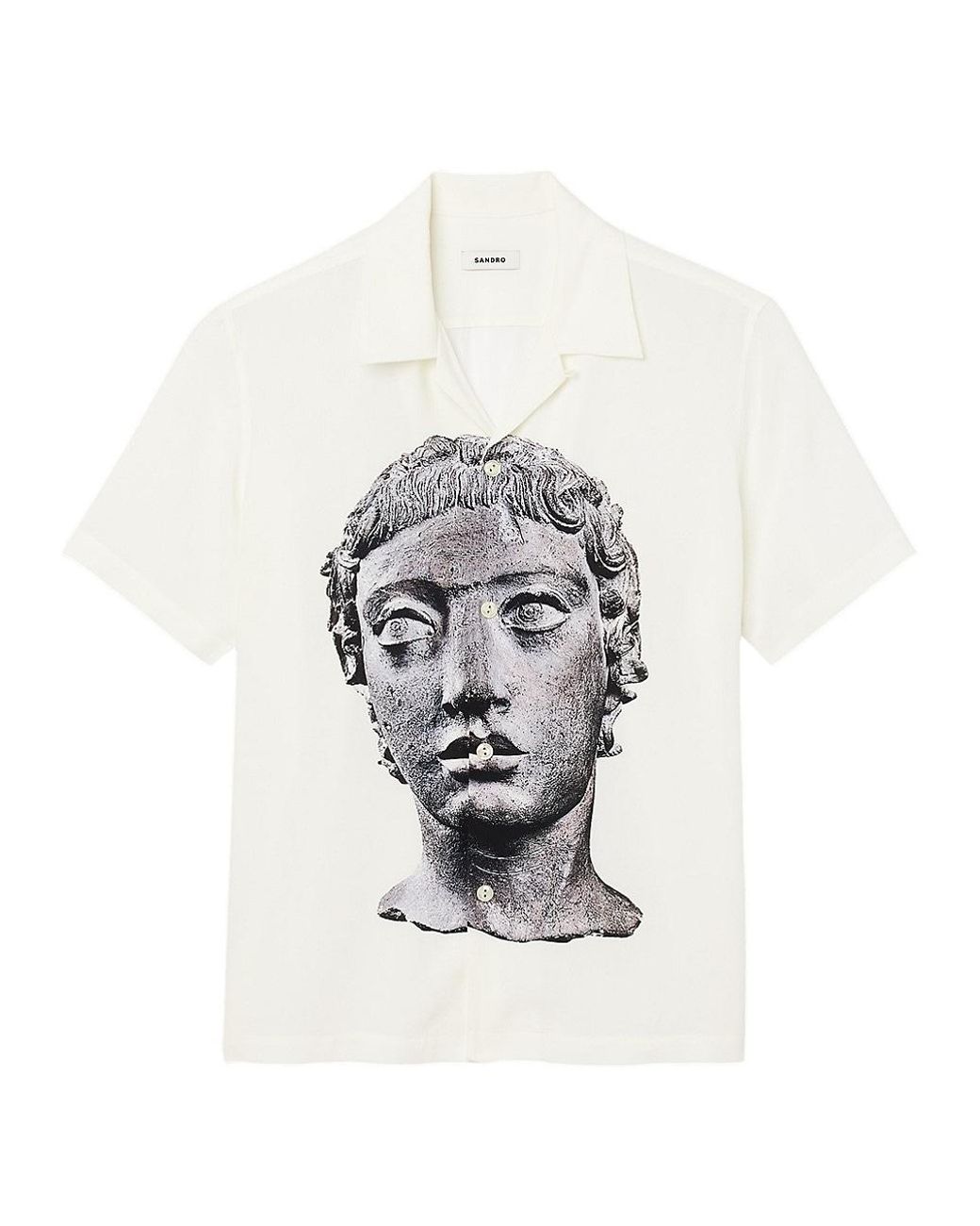 Sandro Statue Shirt in White for Men | Lyst