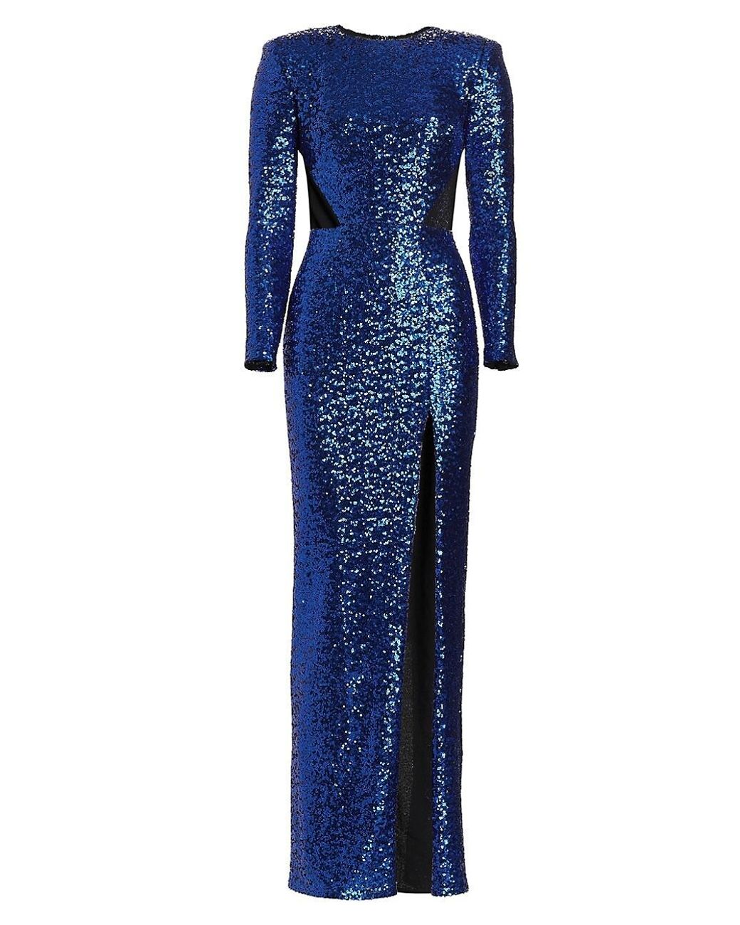 Bronx and Banco Amara Cutout Sequin Gown in Blue | Lyst