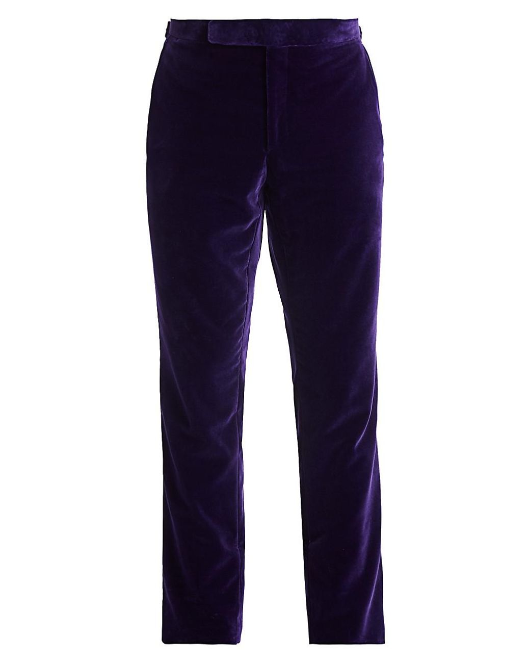 Ralph Lauren Purple Label Velvet Trousers in Purple for Men