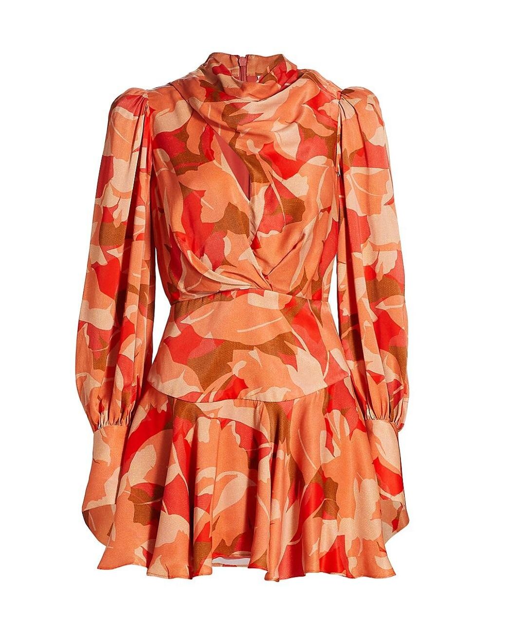 Acler Dunleer Floral-print Dress in Orange | Lyst