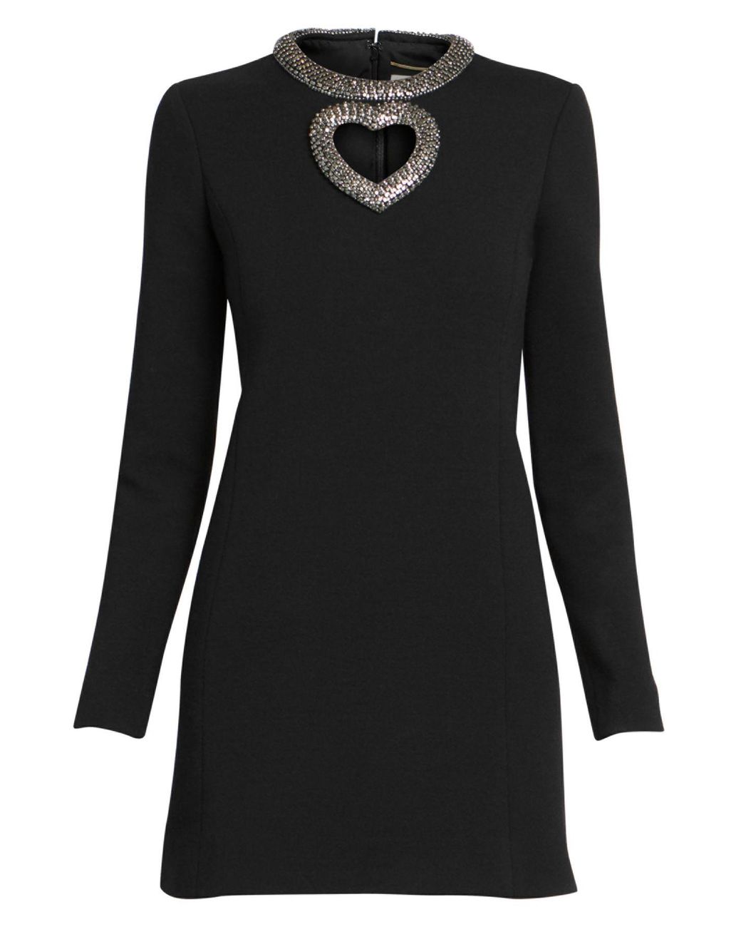 Saint Laurent Heart Cutout Mini Dress 
