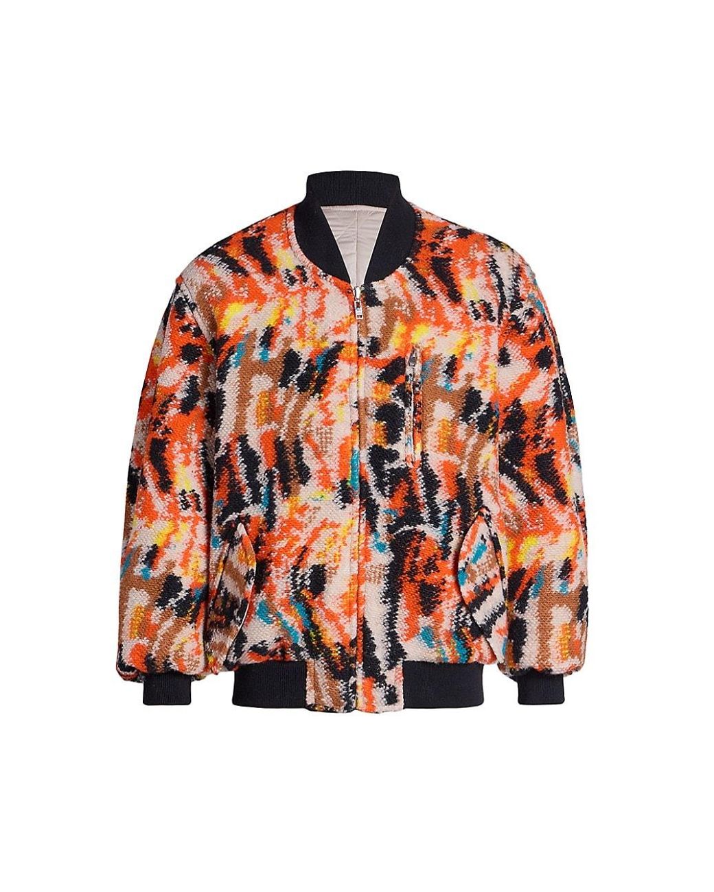 Isabel Marant Orange Otis Reversible Bomber Jacket