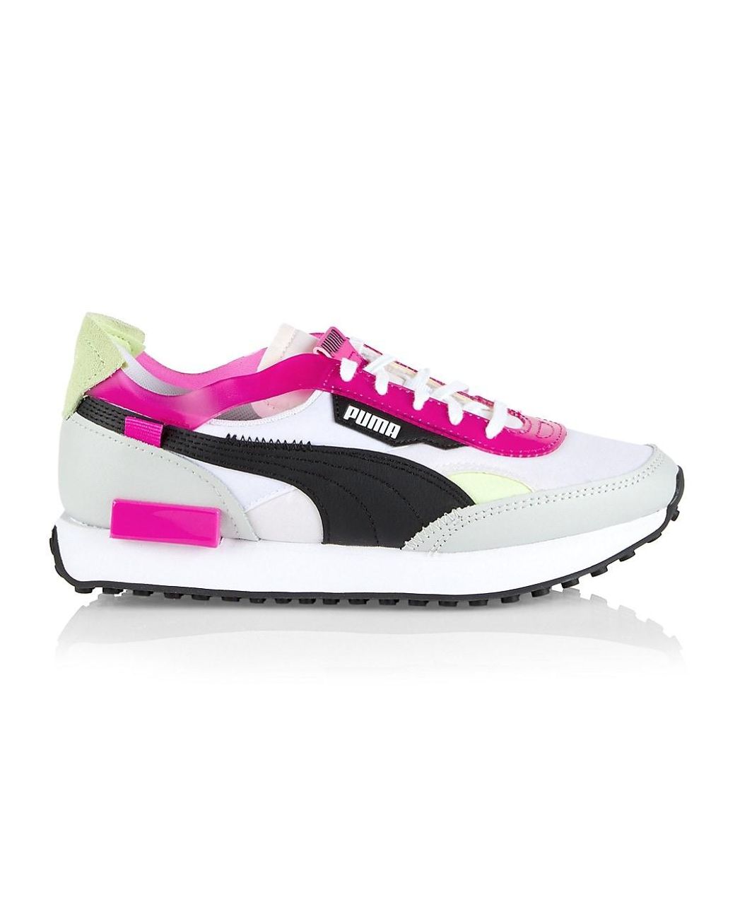 PUMA Future Rider Pop Cutout Sneakers in Pink | Lyst