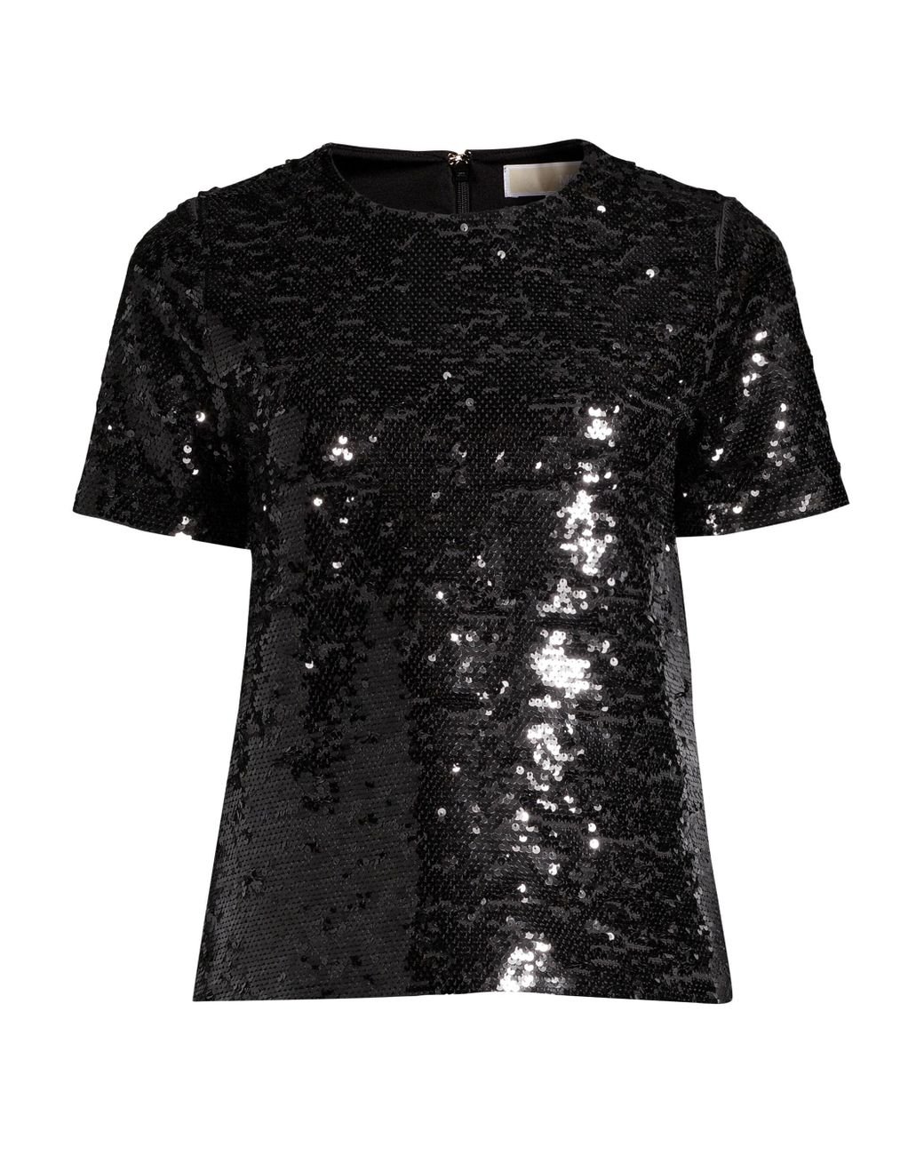 MICHAEL Michael Kors Sequin T Shirt in Black | Lyst