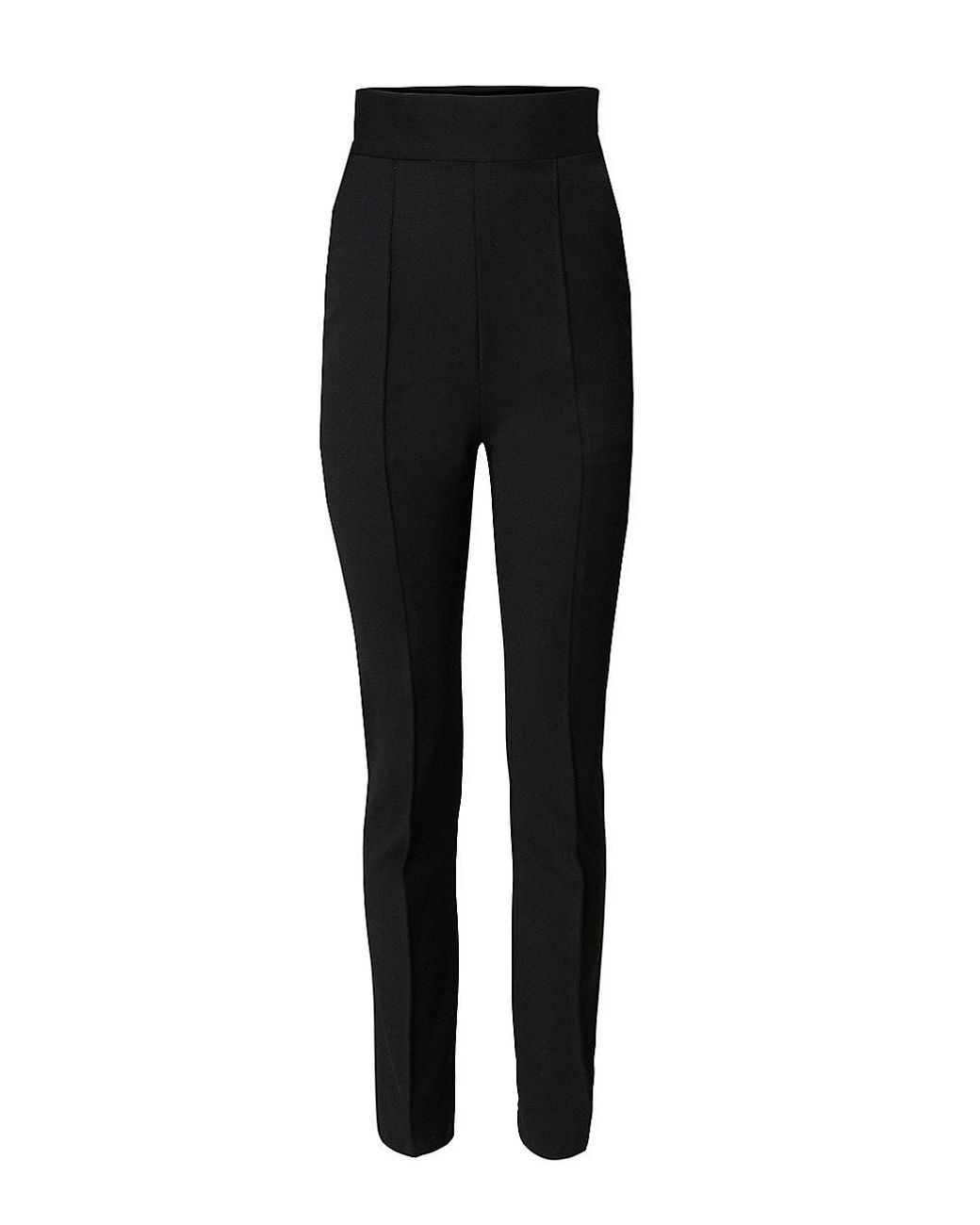 Carolina Herrera Wool High-waist Skinny Pants in Black | Lyst
