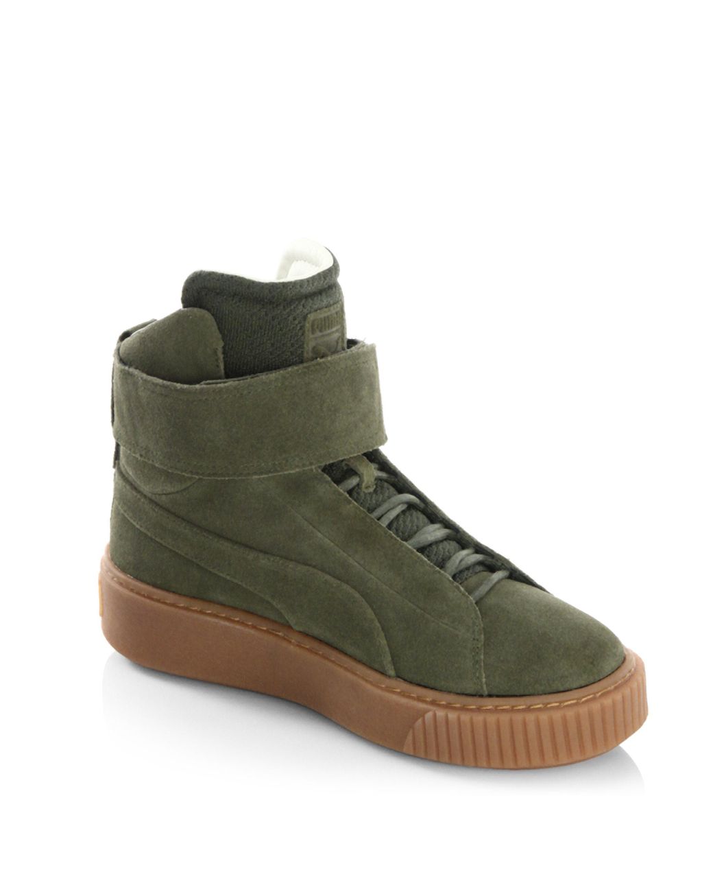 PUMA Suede Mid-top Sneakers in Green for Men | Lyst