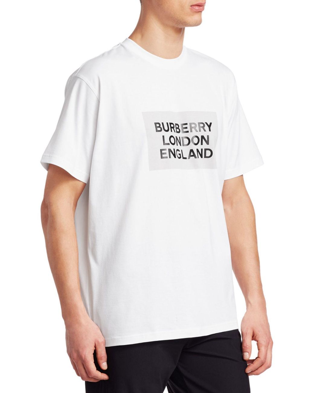 Burberry London England Logo Cotton T-shirt in White for Men | Lyst