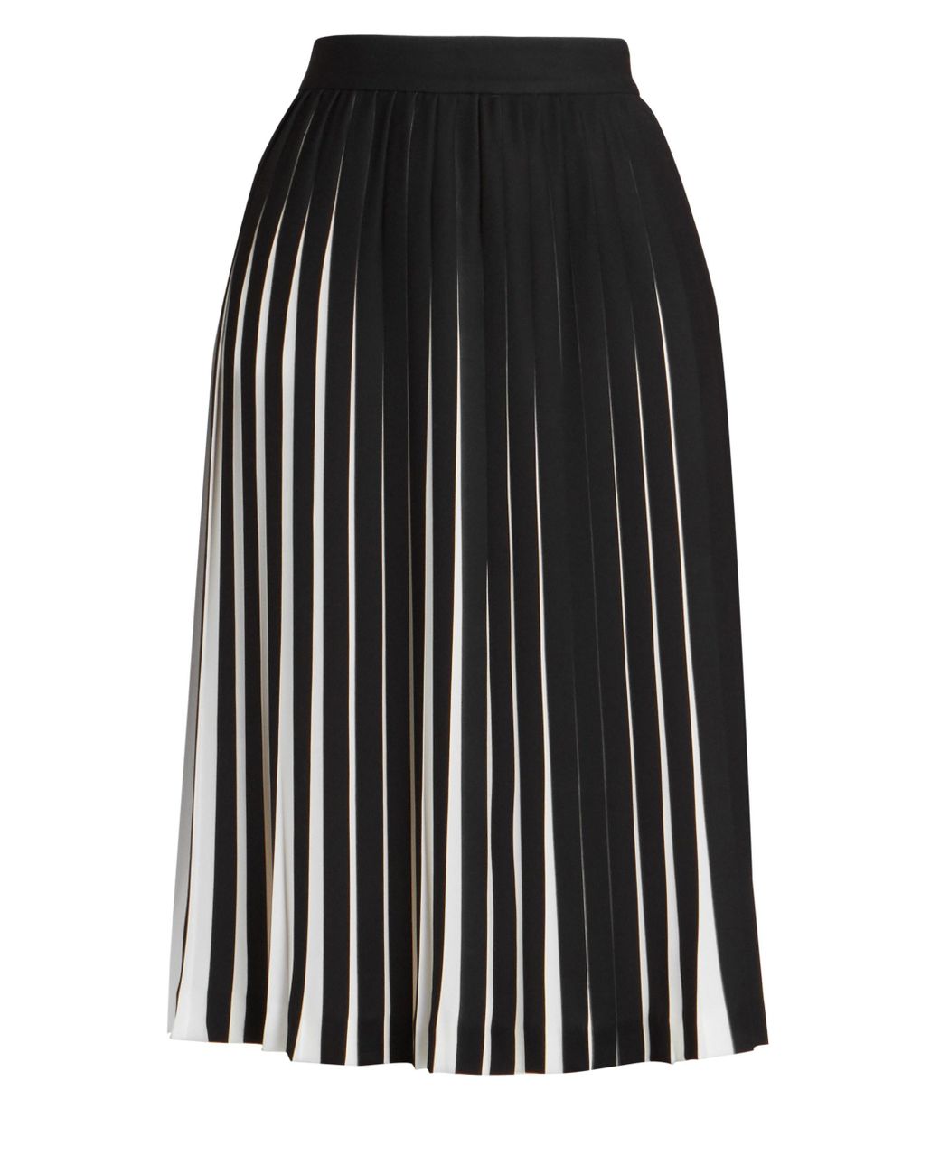 Maison Margiela Pleated Skirt in Black | Lyst