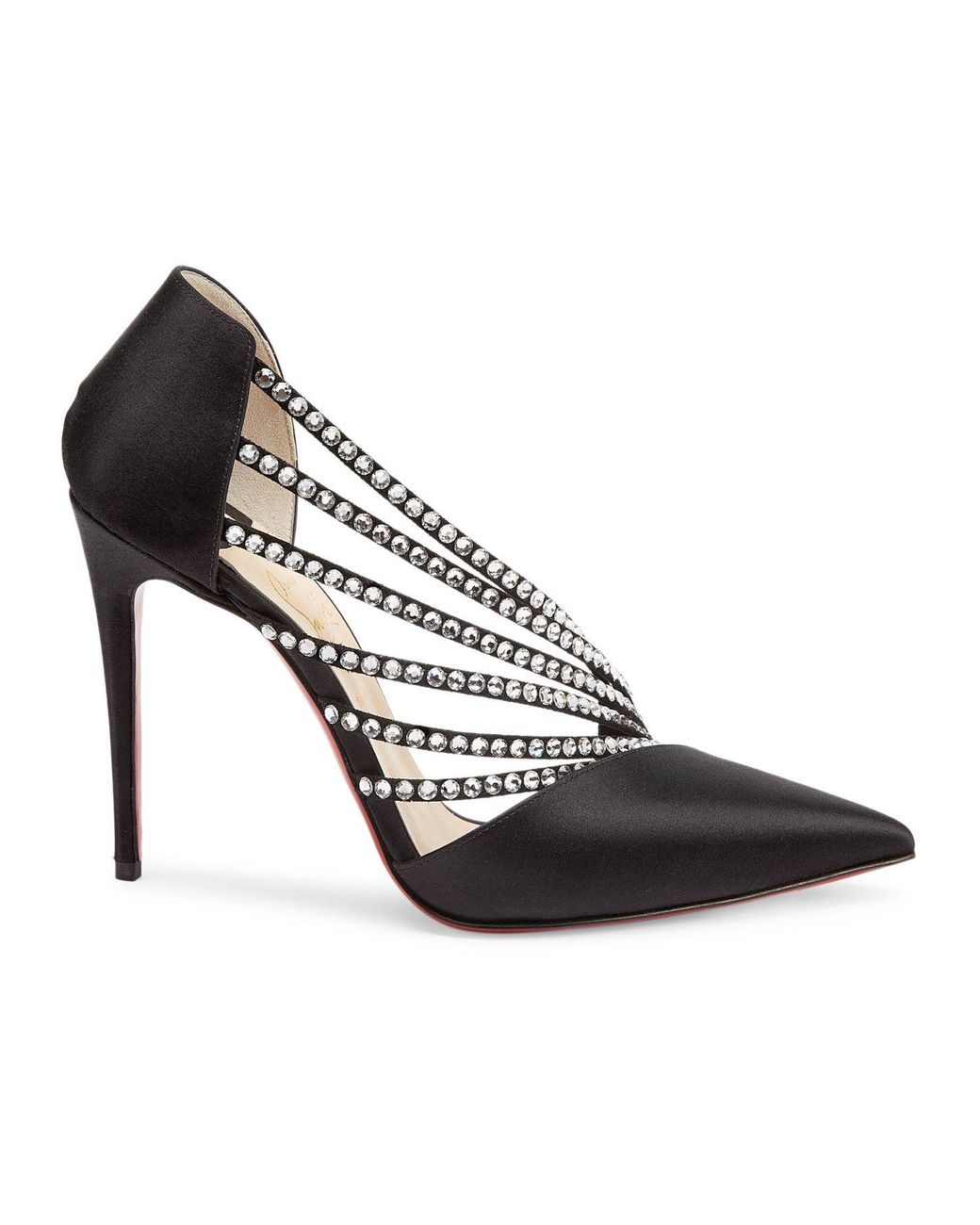 satin louboutin heels