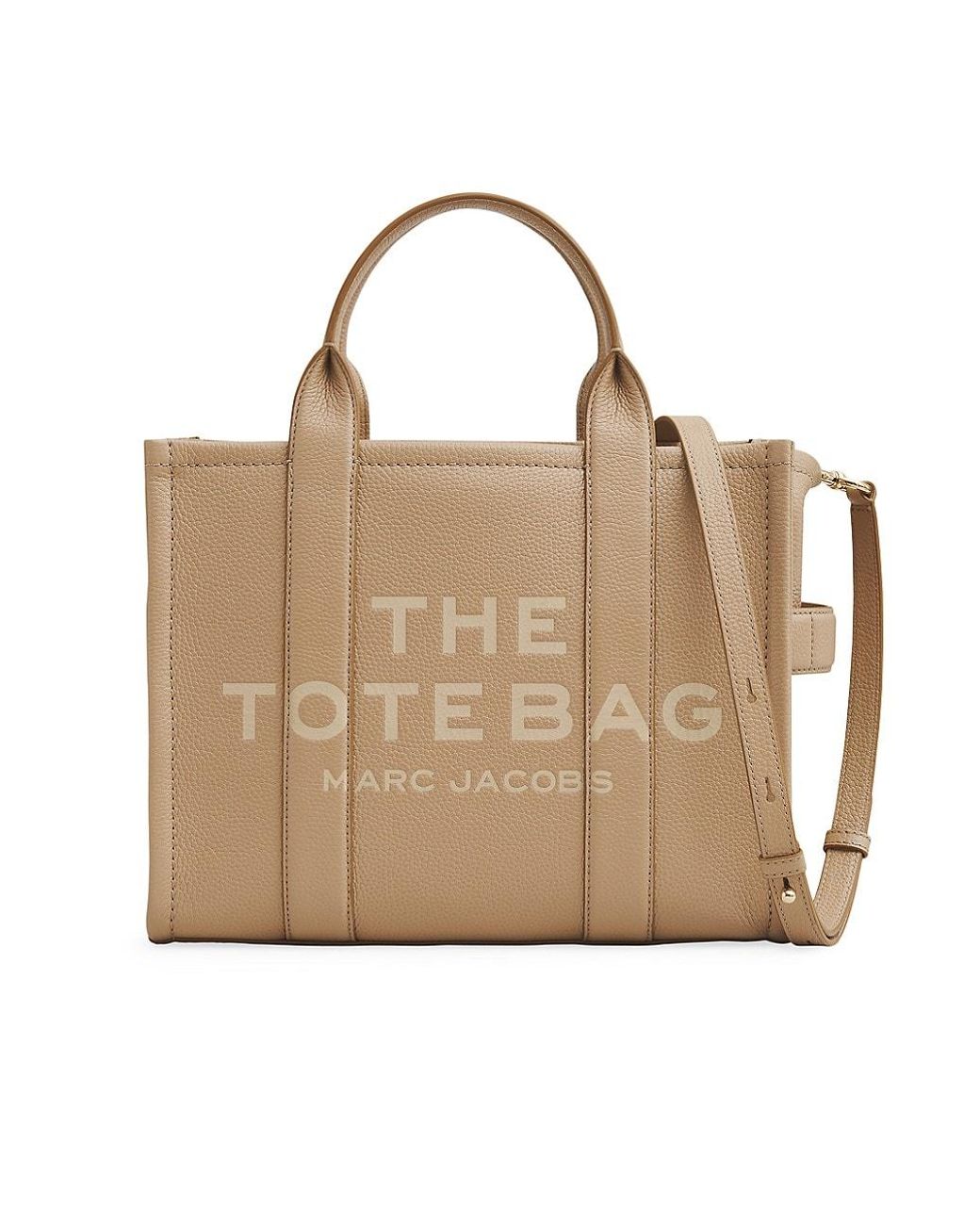 Marc Jacobs The Leather Medium Tote in Natural Lyst