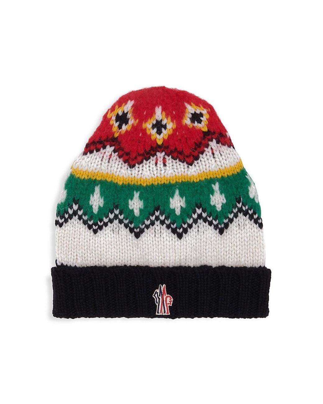 Moncler Grenoble Knit Hat in Red for Men | Lyst