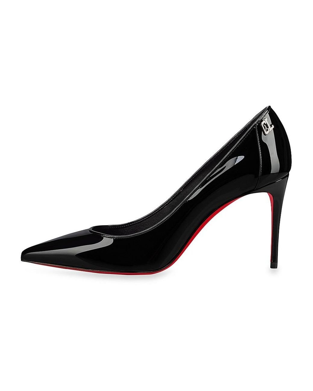 Christian Louboutin Sporty Kate 85 Patent Leather Pumps in Black | Lyst