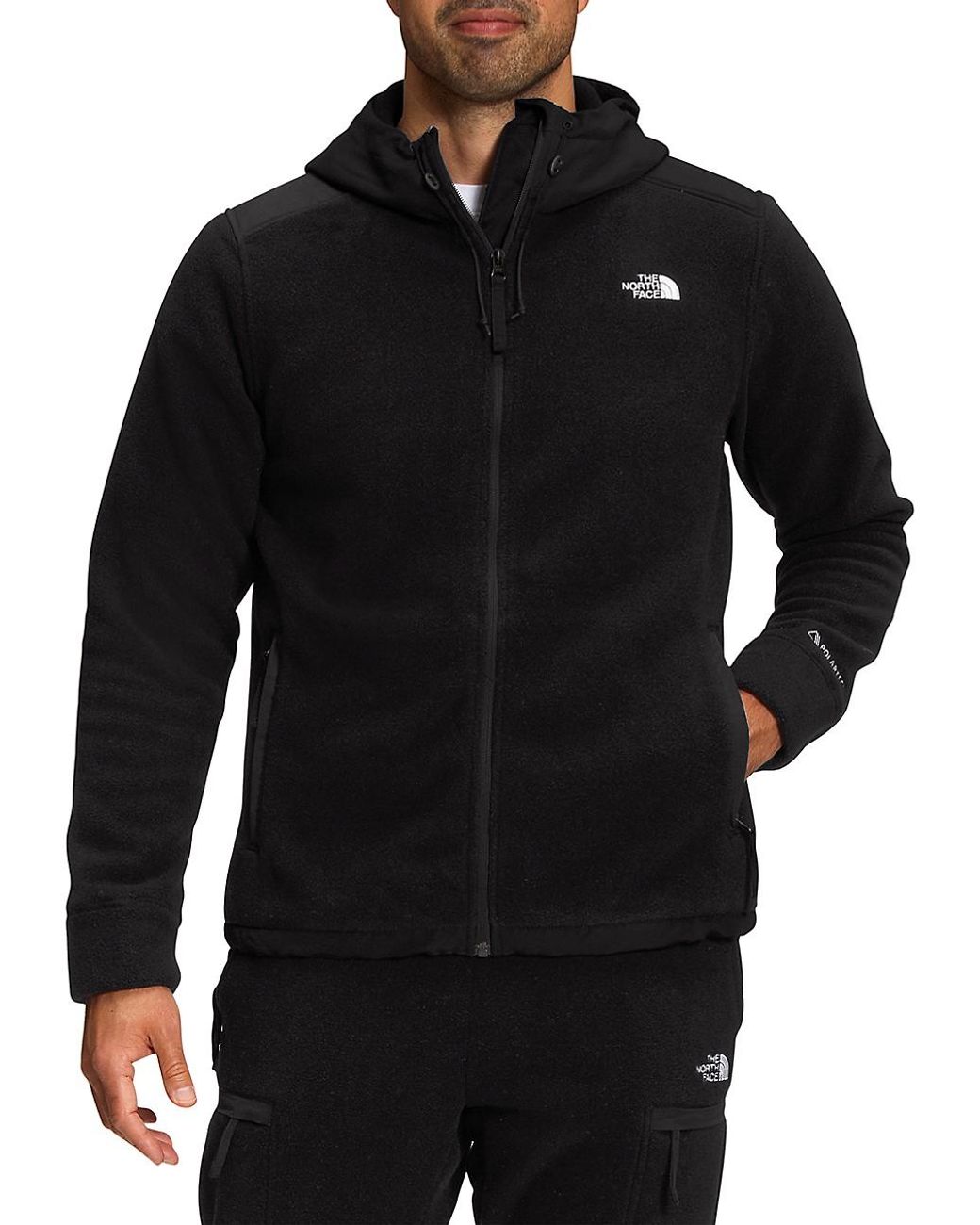 The North Face Alpine Polartec 200 Zip-up Hooded Jacket in Black for Men |  Lyst