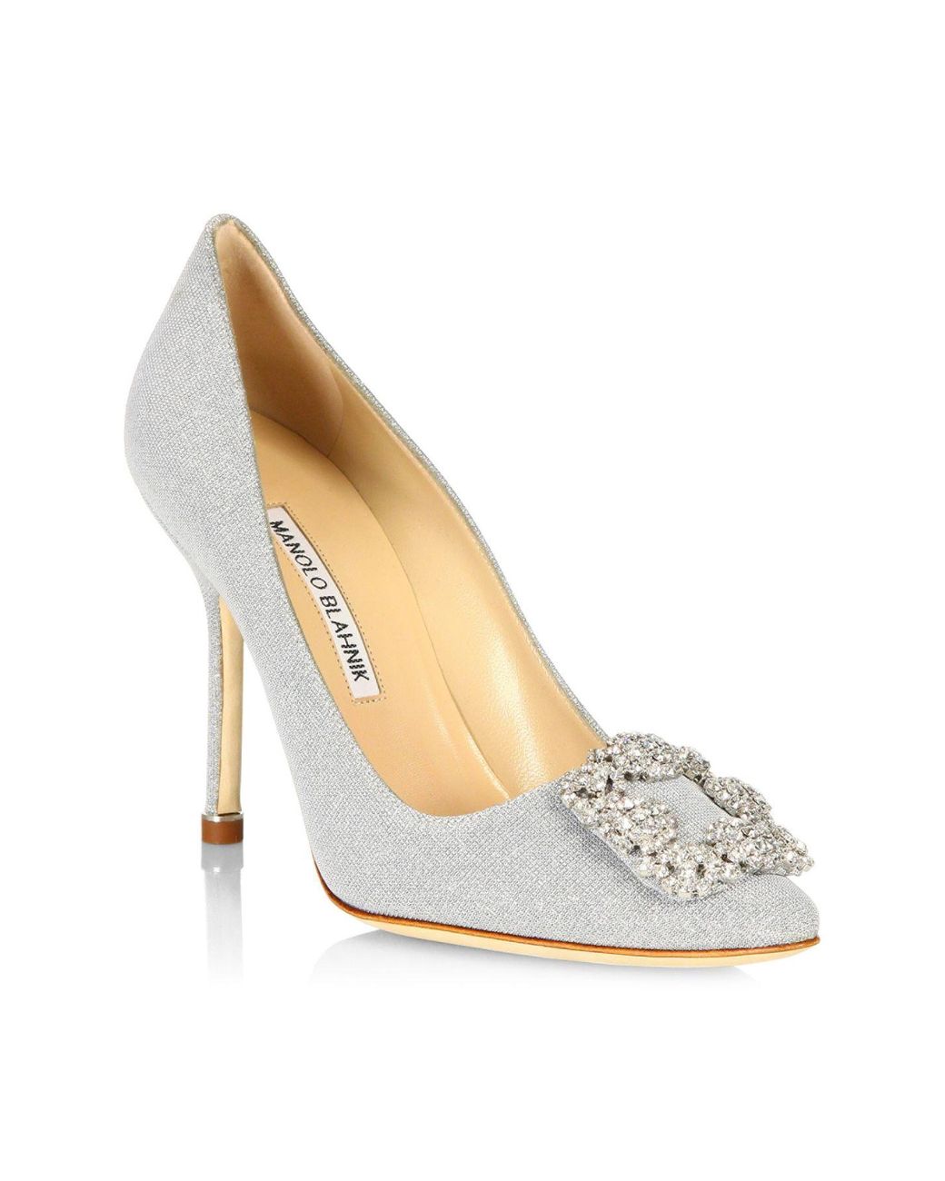 manolo blahnik hangisi 105 embellished shimmer pumps