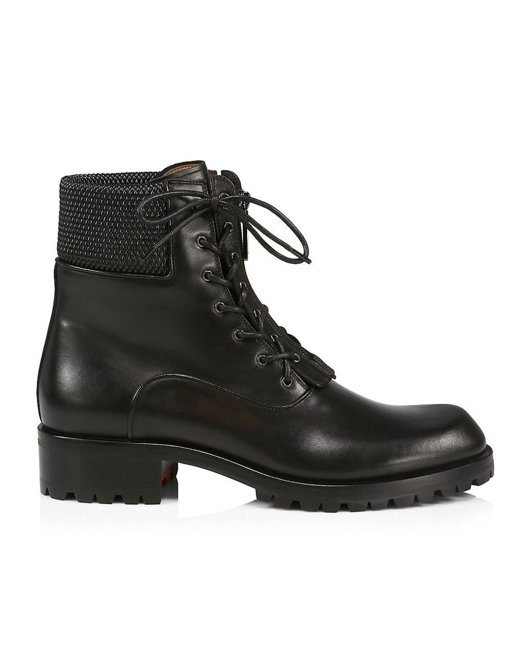 Christian Louboutin Moscou Calf Leather Boots in Black for Men - Lyst
