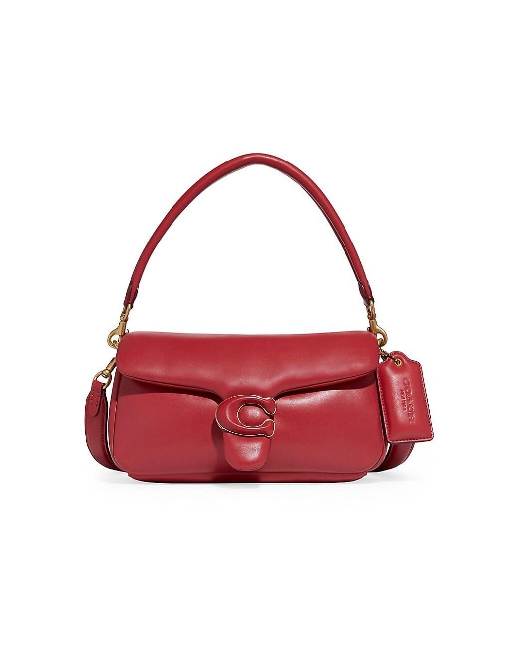 COACH Pillow Tabby 26 Leather Shoulder Bag in Red | Lyst