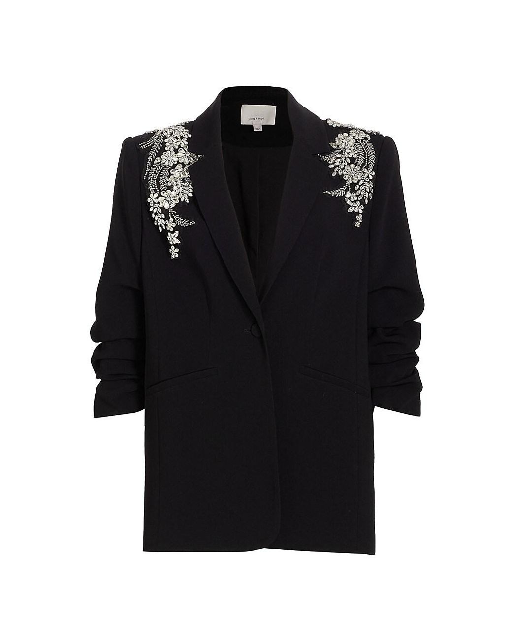 Cinq À Sept Synthetic Crystal Ivy Kylie Jacket in Black | Lyst