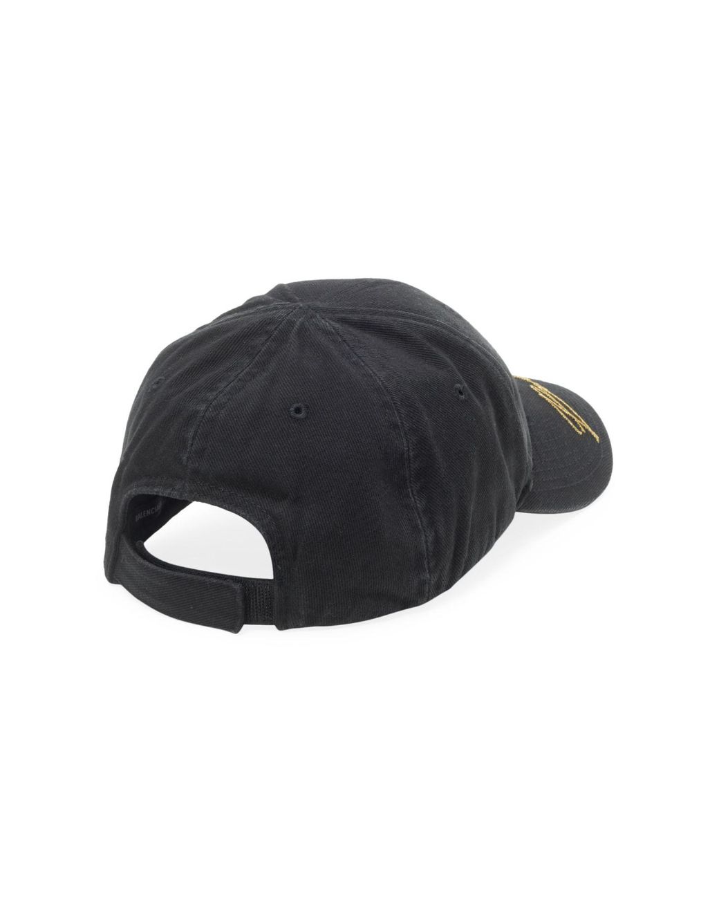 Balenciaga Signature Baseball Hat in Black for Men | Lyst