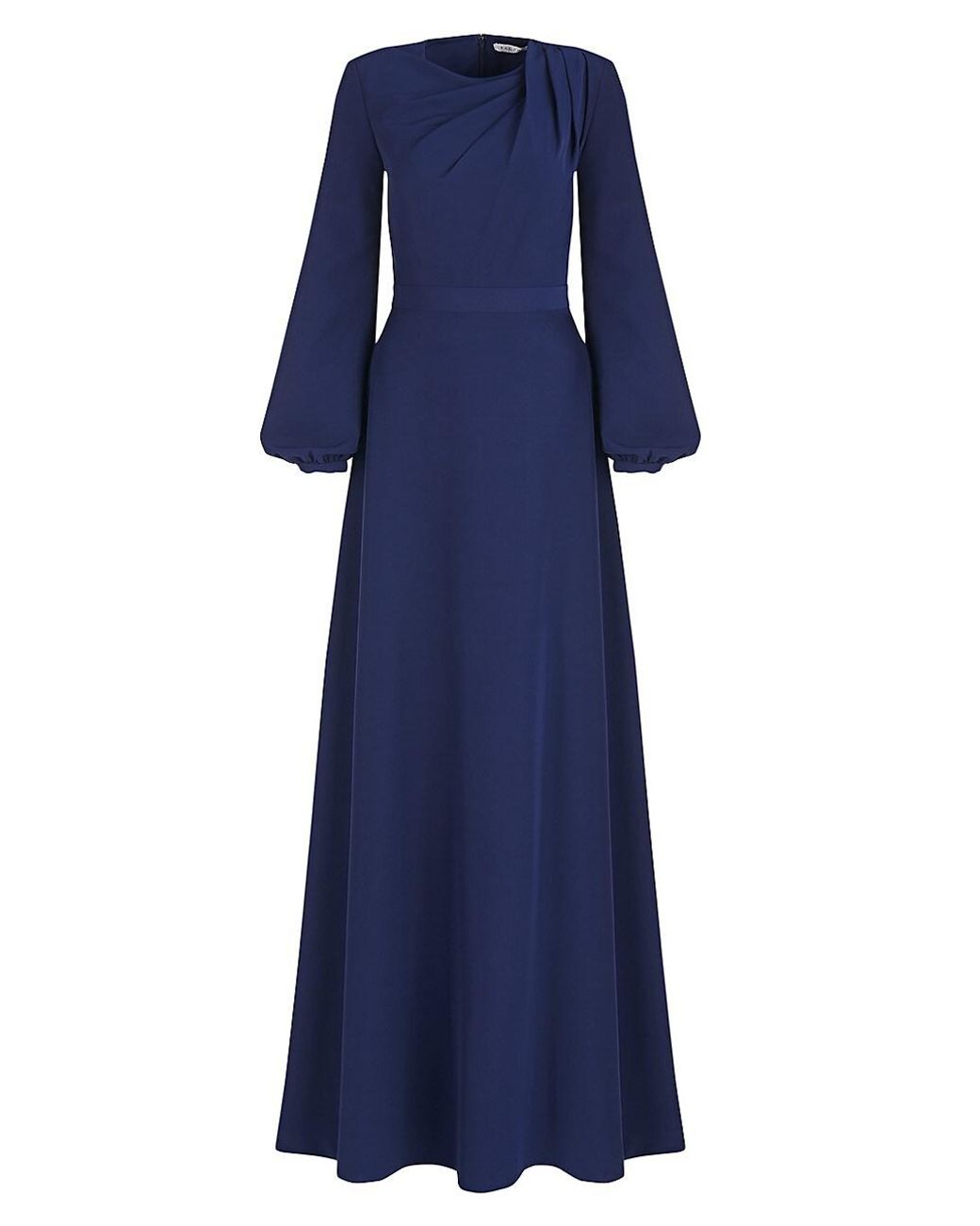 Kay Unger Synthetic Kinsley Stretch Crepe Gown in Deep Navy (Blue) | Lyst
