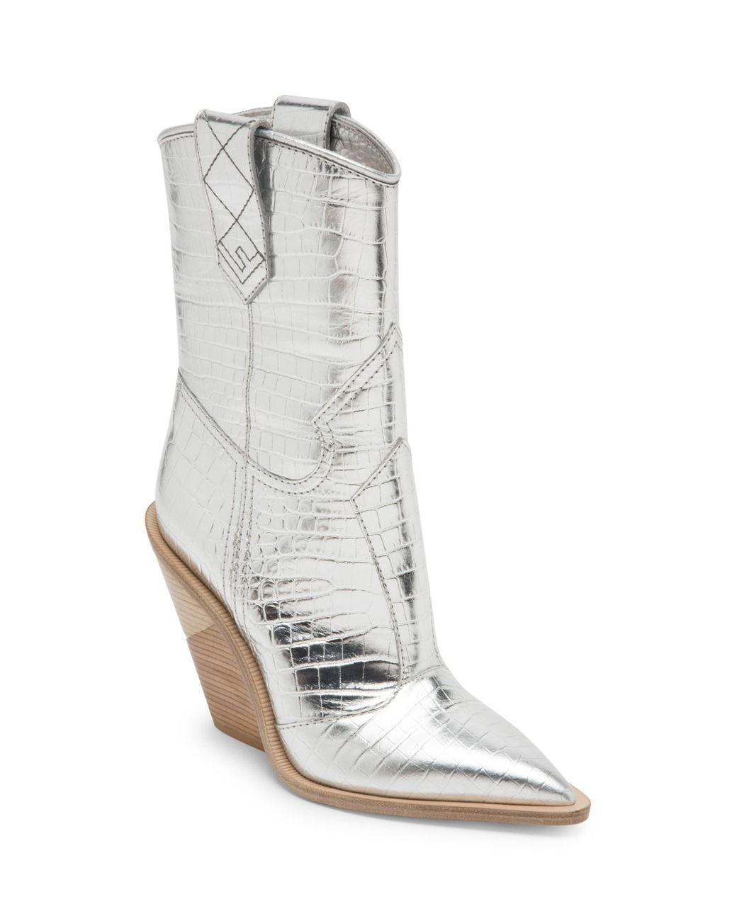 Fendi Women's Metallic Cowboy Boots 