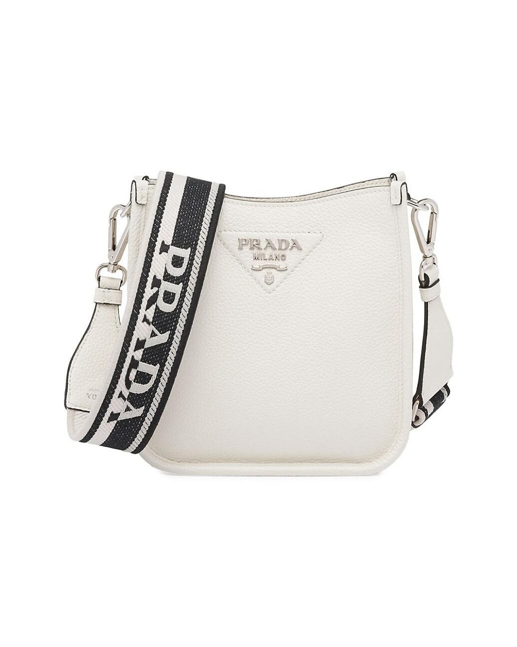 Buy Prada White Mini Crossbody Bag in Saffiano Leather for WOMEN in Oman