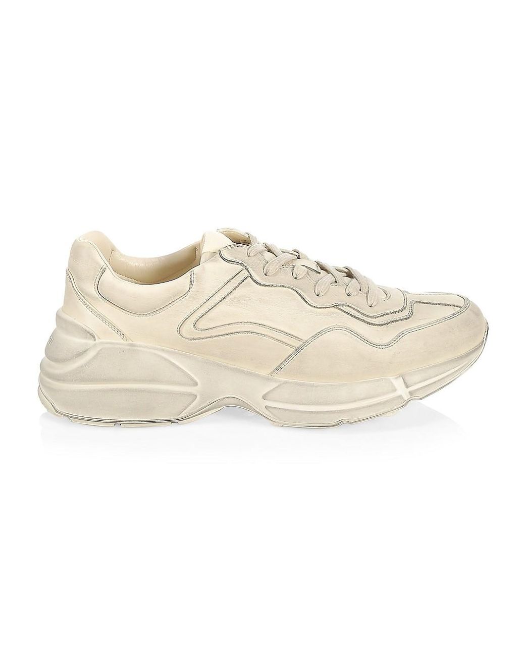 gucci white rhyton sneakers