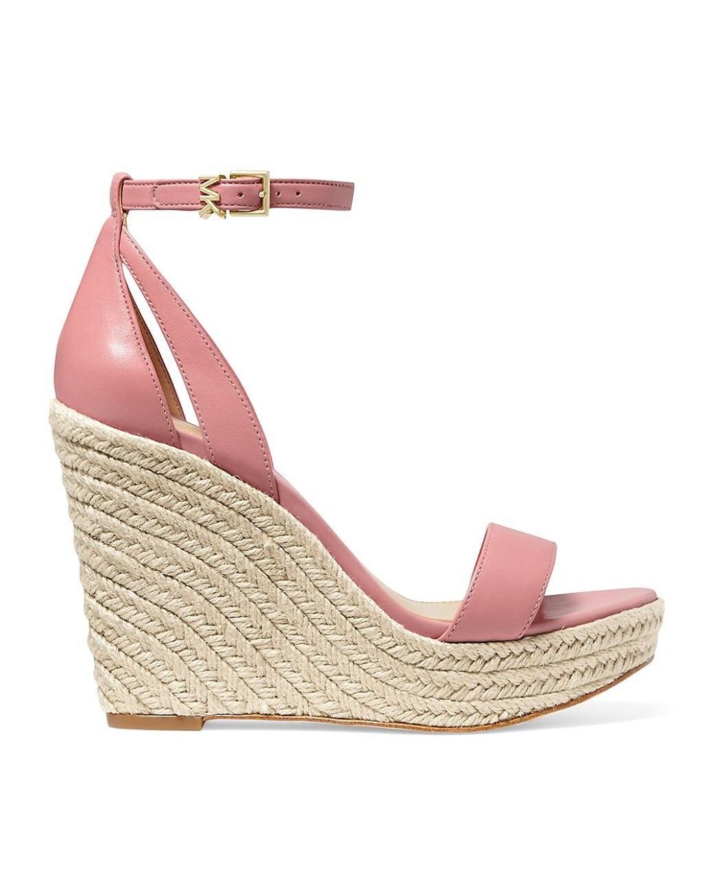 MICHAEL Michael Kors Kimberly Leather Espadrille Platform Wedge Sandals ...