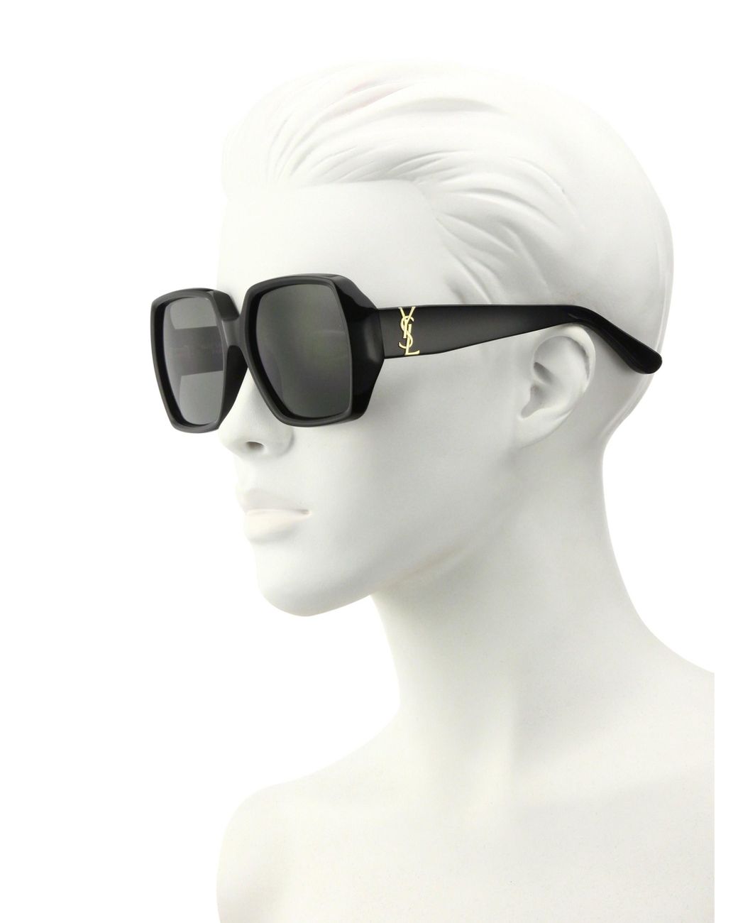 Saint Laurent Women's 58mm Oversized Square Sunglasses - Black