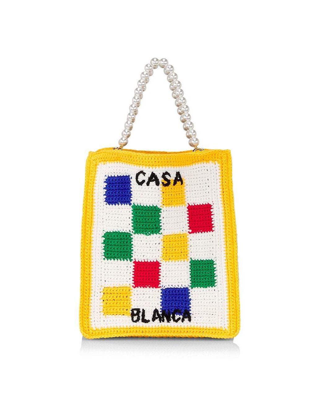 Casablanca Atlantis crochet-knit Tote Bag - Farfetch