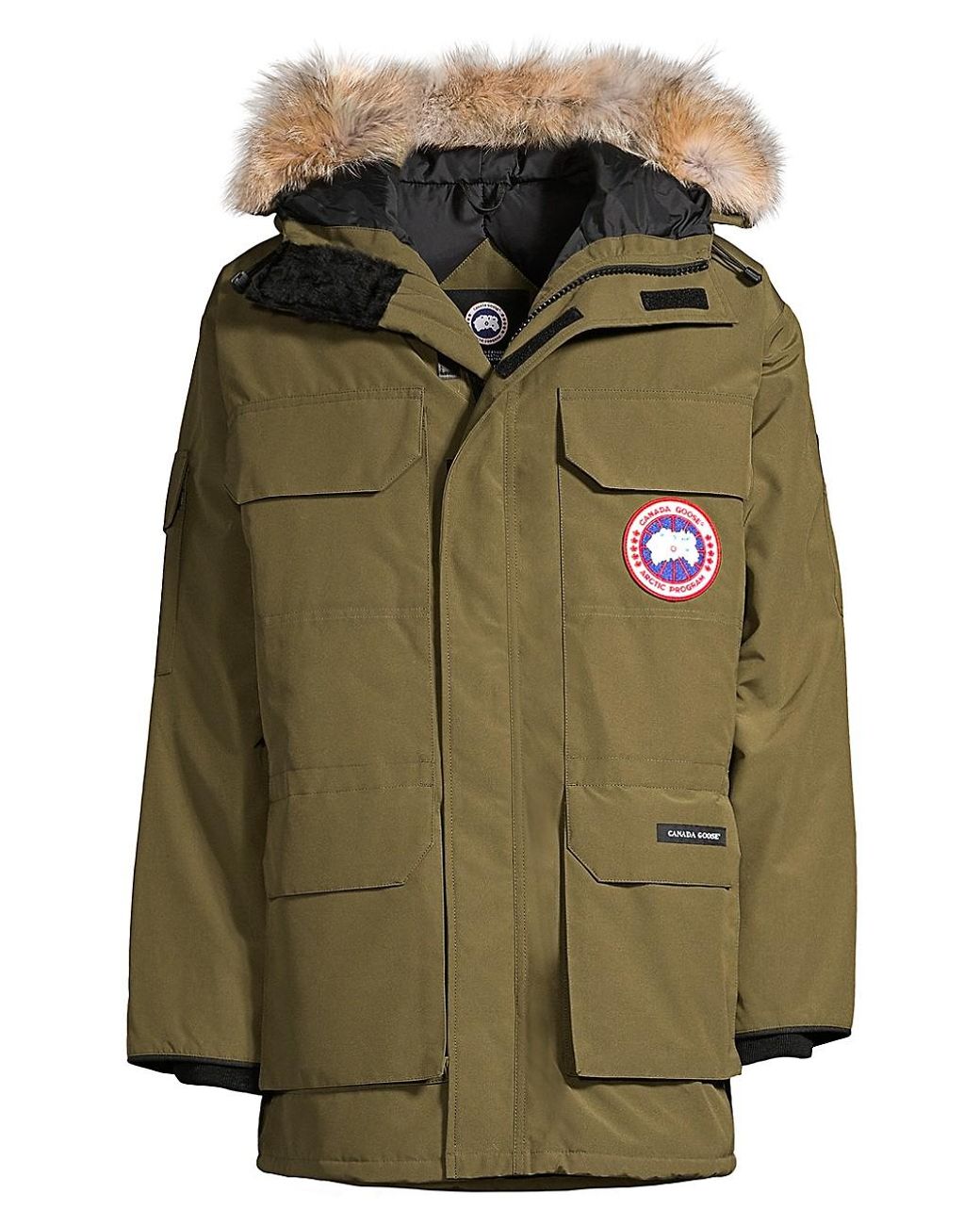 Canada Goose Expedition Coyote Furtrim Military Down Parka in Green
