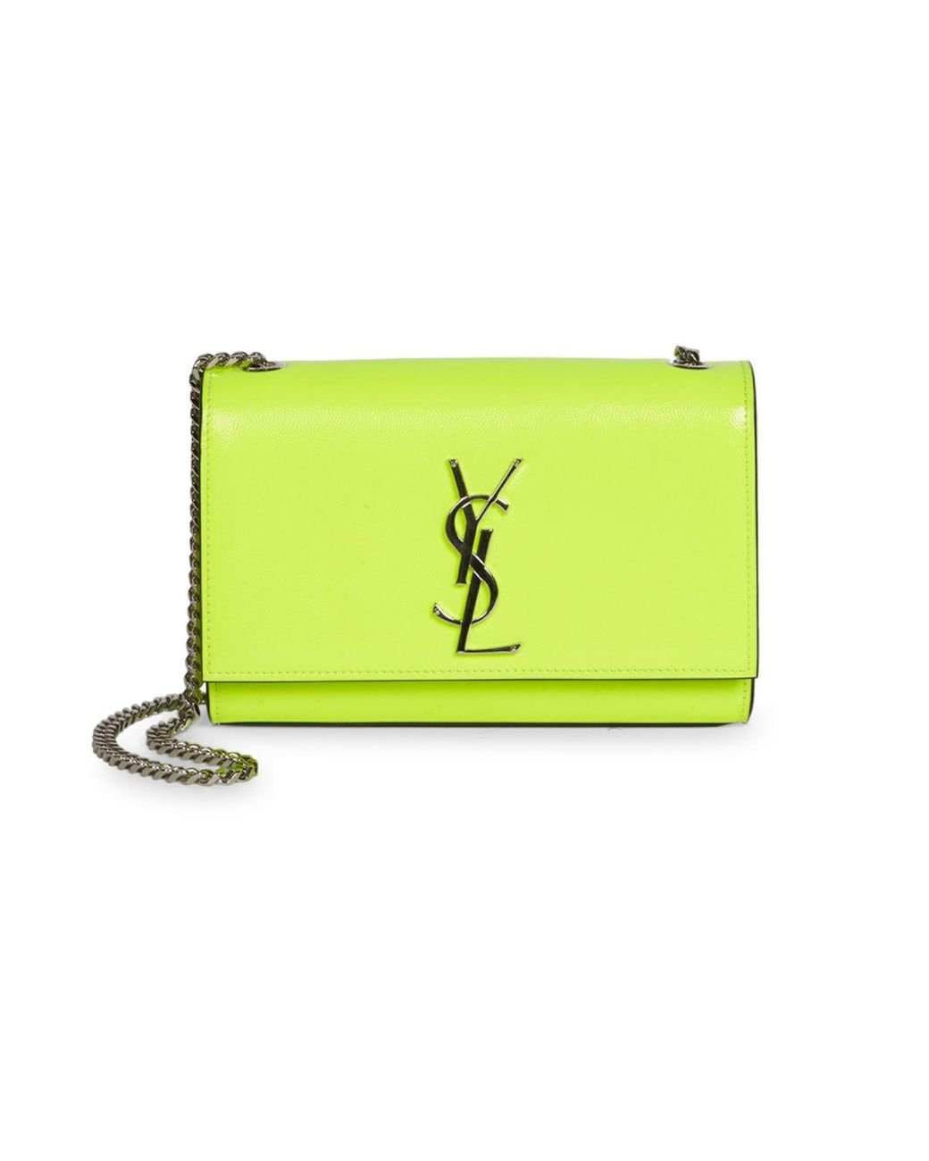 Saint laurent neon yellow bag sale