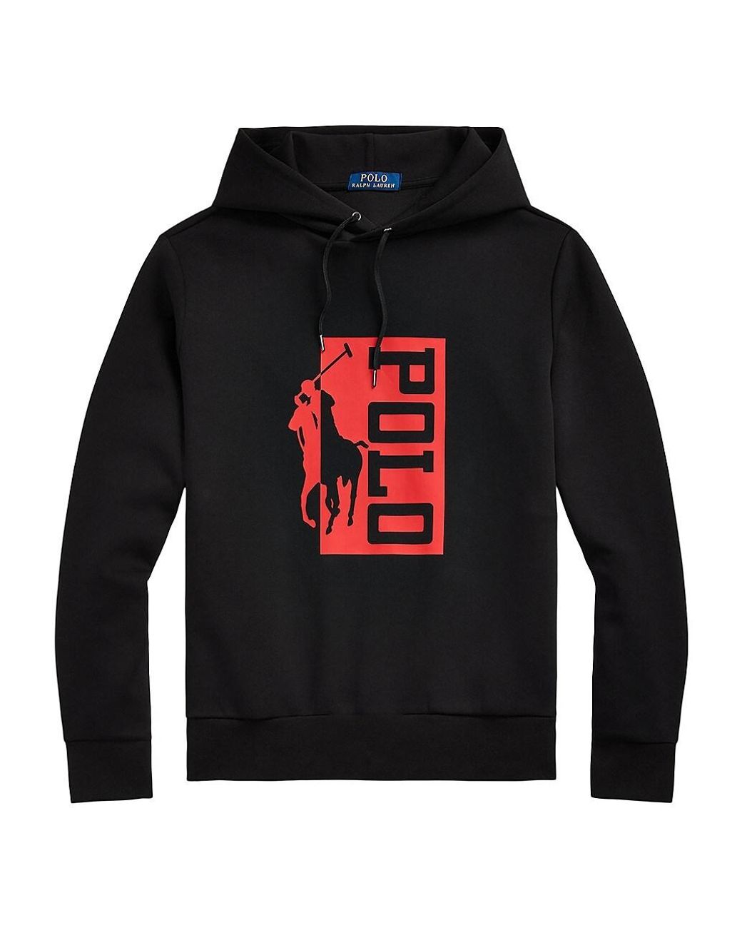 Polo Ralph Lauren Double-knit Logo Hoodie in Red for Men