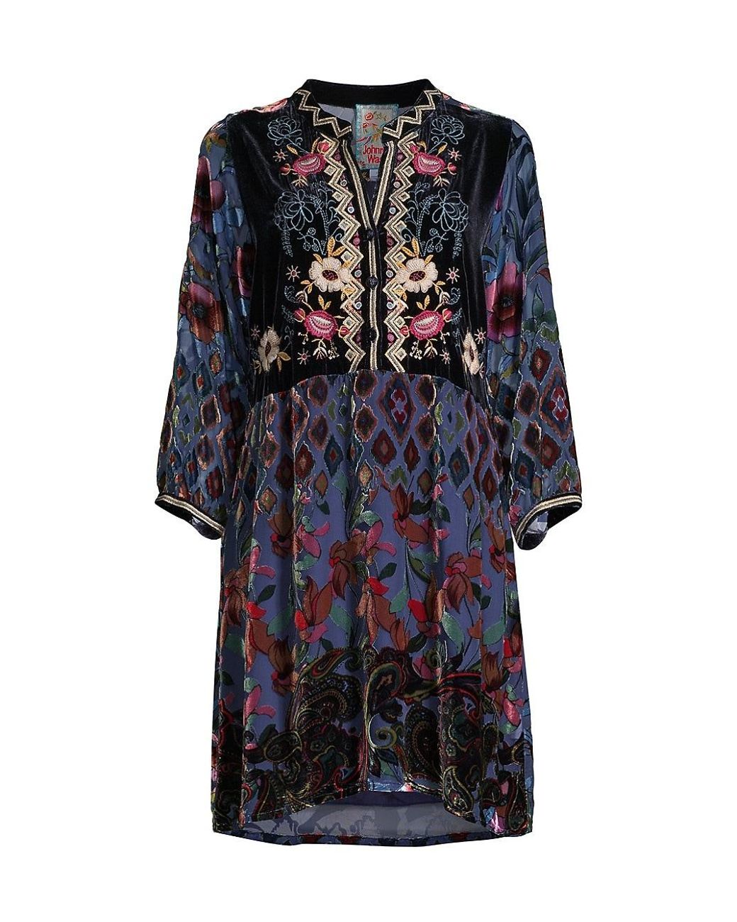 Clara Gweneth Burnout Tunic Dress | Lyst