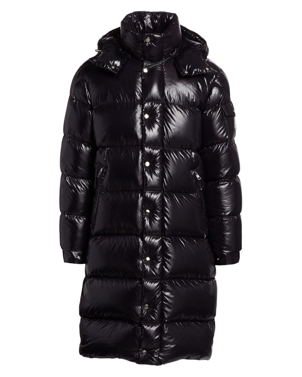 Moncler Synthetic Hanoverian Long Down Puffer Parka in Black for Men - Lyst