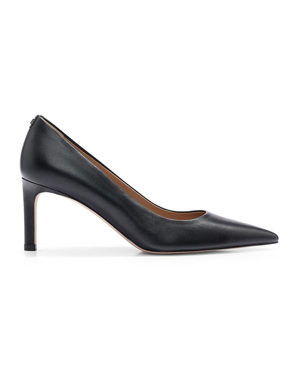 BOSS by HUGO BOSS Nappa-leather Pumps With 7cm Heel in Black | Lyst