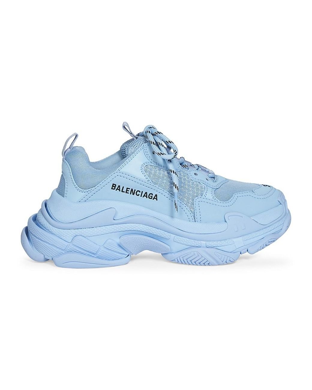 Balenciaga Synthetic Triple S Sneaker in Light Blue (Blue) - Save 3% - Lyst