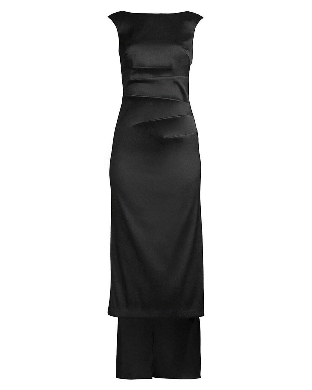 Aidan Mattox Ankle-length High-low Cocktail Dress in Black | Lyst