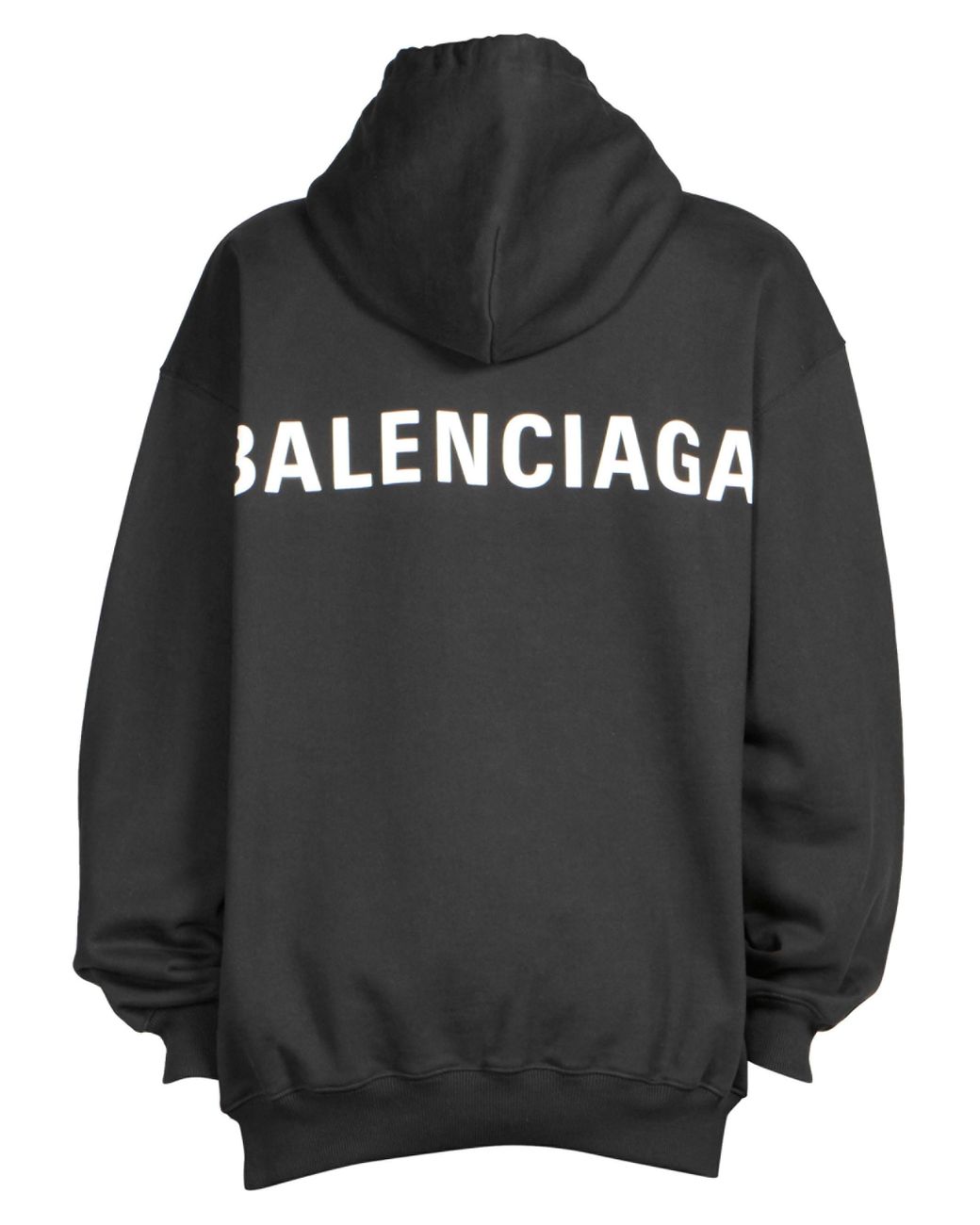 Balenciaga Mens Black Sweatshirt with Hood and BB Logo Print Hoodie  eBay