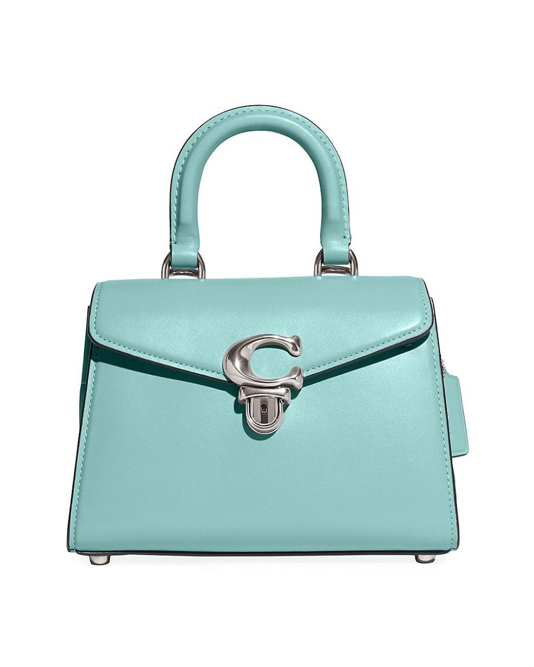 COACH Sammy Leather Tophandle Bag in Green Lyst